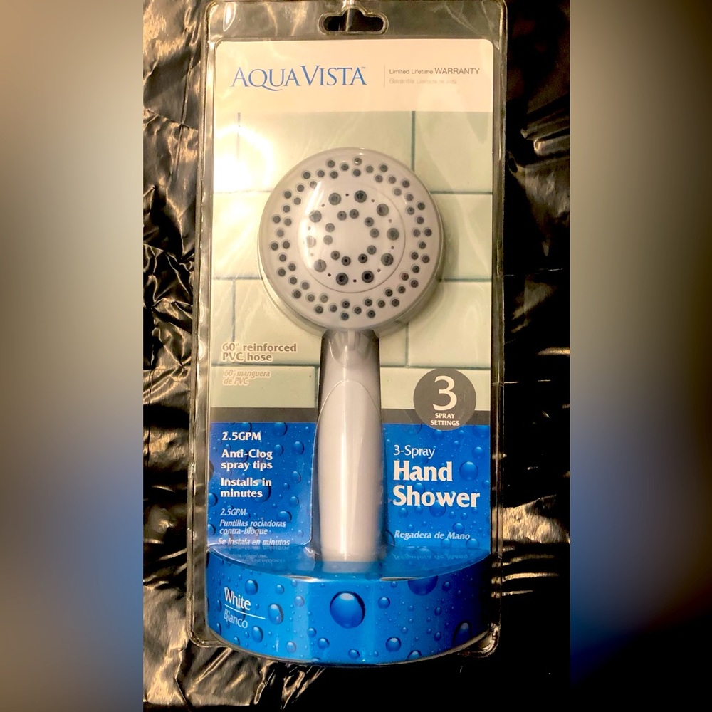 AQUA VISTA HAND SHOWER COMPLETE KIT (New)